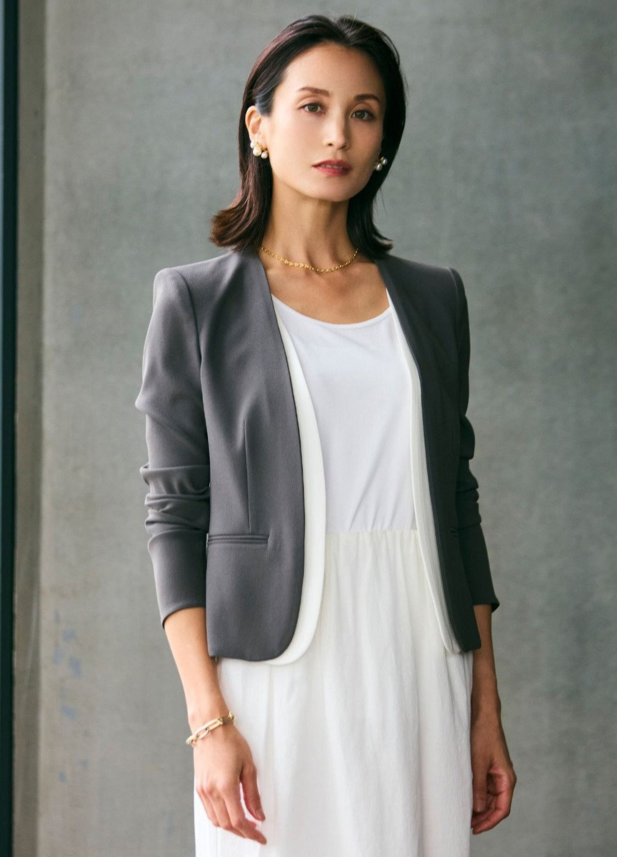 【預購商品】CINDY經典無領西裝外套 (7/1-7/8止)
